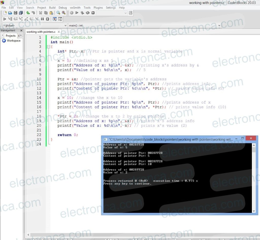 Working with Pointers