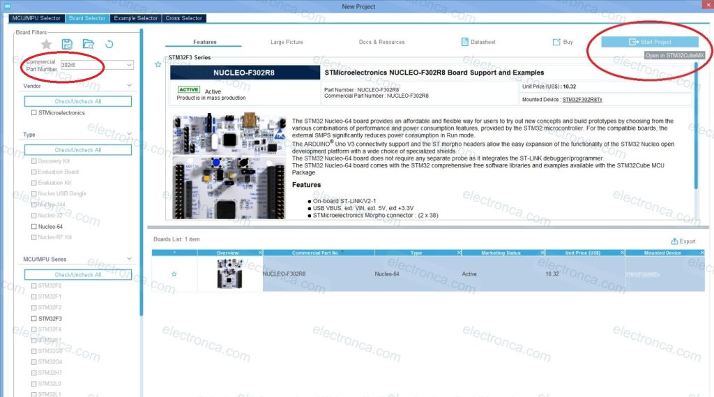 Choosing the Nucleo Board