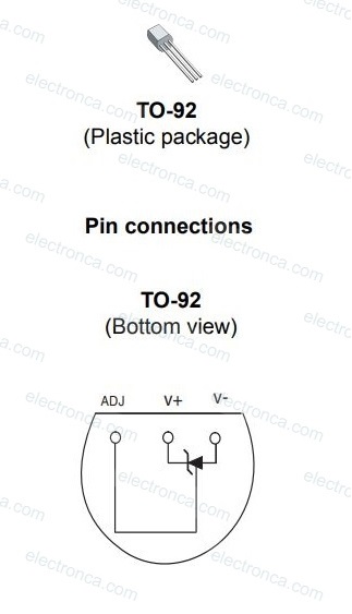 LM335 Package and Pins