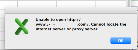 unable to open website or link. cannot locate internet server or proxy server